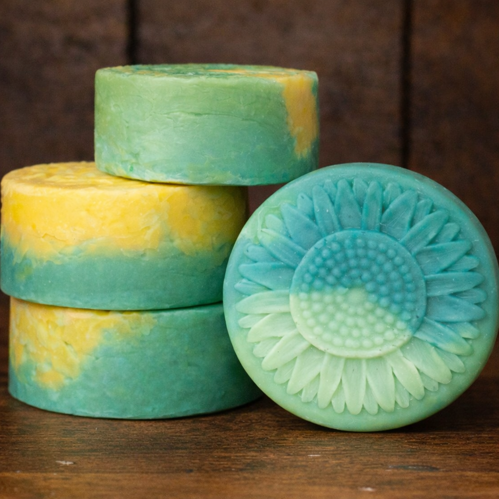 Hard Citrus Dish Soap Bar + Brush | Natural Solid Dishwashing Bar | Eco-Friendly Kitchen Cleaner